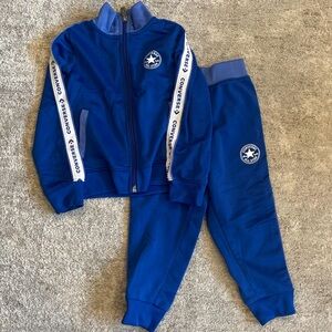 Converse Blue Logo Track Jacket & Joggers